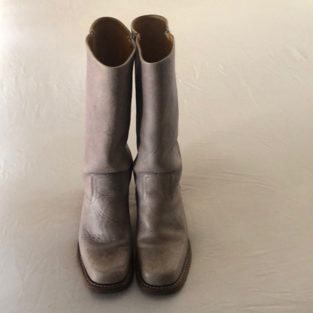 Frye Boots, “Campus 14L”, Grey leather. 8.5